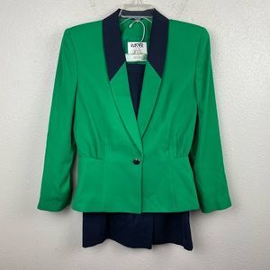 Kasper Matching Two-Piece Blazer Jacket and Skirt Size 10 EUC